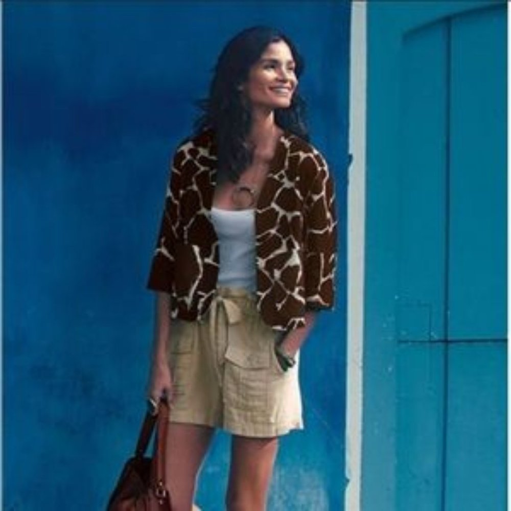 Anthropologie Leisdottir Giraffe Print Bla…